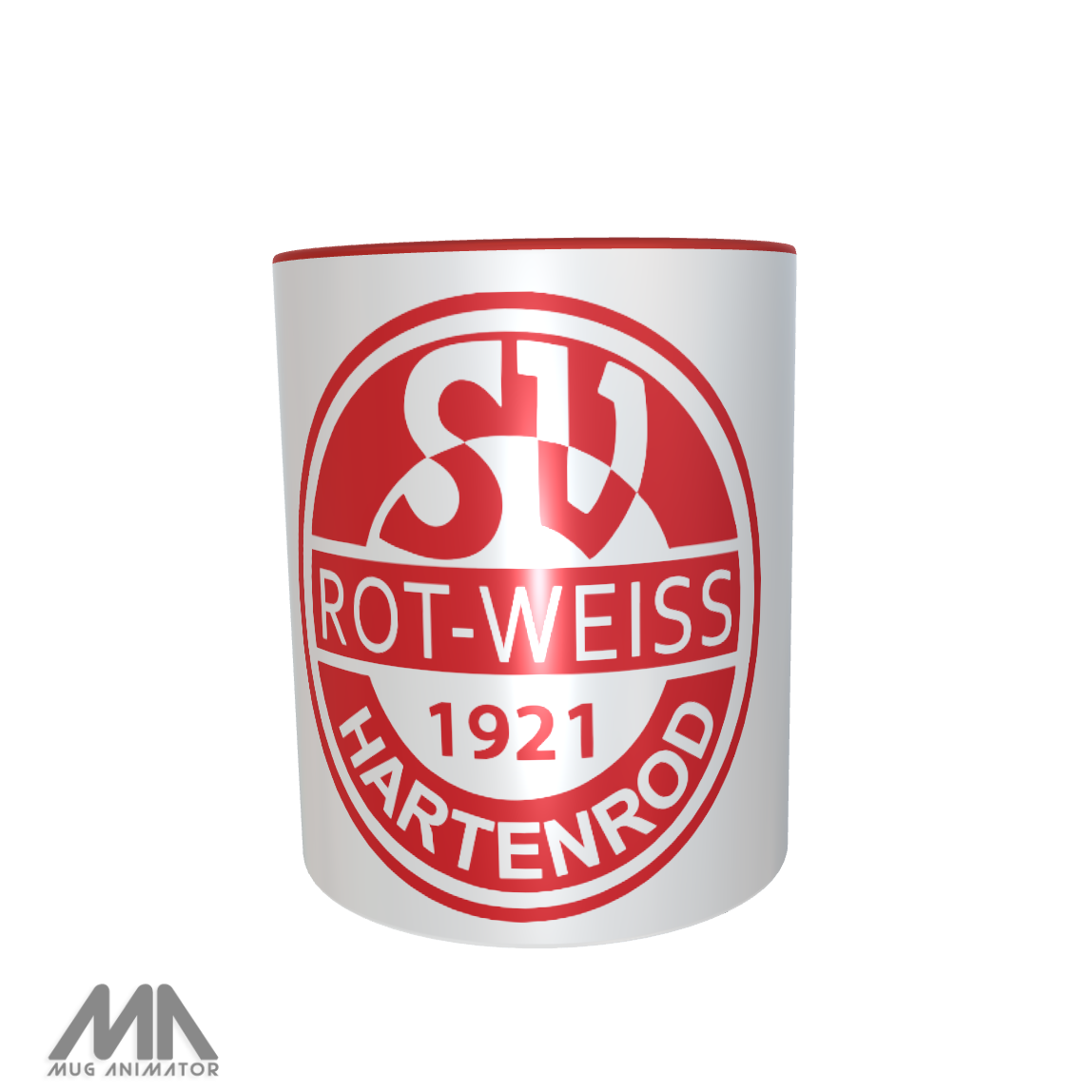 Tasse rot Logo RWH